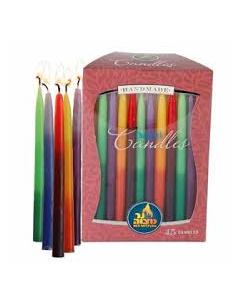 Ner Mitzvah Tri Color Chanukah Candles