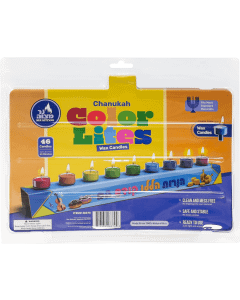46pk Chanukah Color Lights - Wax