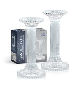 2 Pack 7" Glass Candlesticks