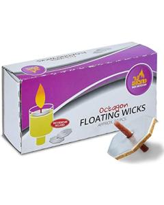 Floating Wicks - Octagon Shaped 50 Pack