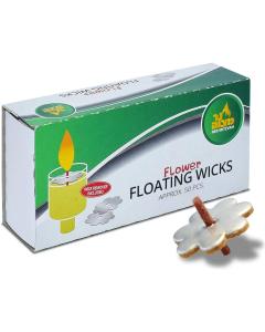 50 Pack Flower Floating Wicks