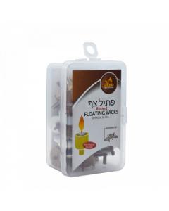 50 Round Floating Wicks Assembled (Plastic Container)