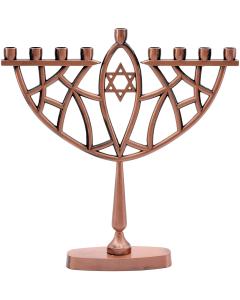 Prismatic Copper Menorah 9"