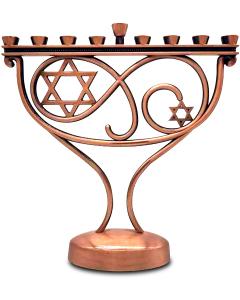 Whimsical Menorah - Copper Finish