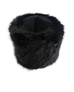 Black Extra Furry Kids Purim Shtreimel-Small