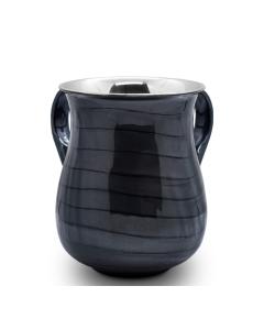 STAINLESS STEEL BLACK ENAMEL NETILAT YADYIM CUP