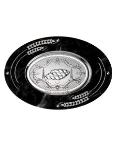 Camilletti Oval Challah Tray With 925 sp Silver