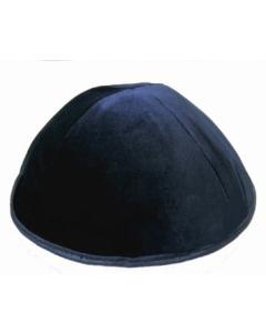 Yarmulka - Blue Velvet - 4 Part - Rim