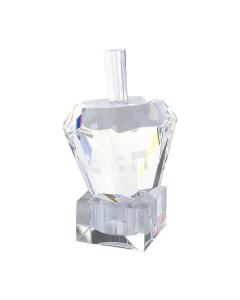 Diamond Solitaire Crystal Dreidel - Clear