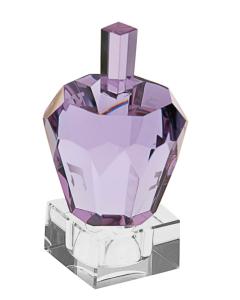 Crystal Glass  Dreidel - Lavender