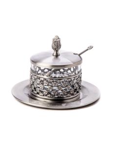 Honey Dish Silver Plated 4.5"