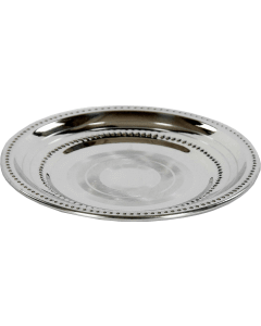 Stainless Steel Plate Beaded Design 5''