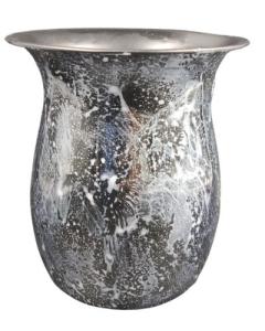 Stainless Washing Cup Silver & Grey Splashes