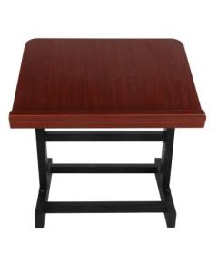 Mahogany Table Top Shtender With Metal Legs - NON ASSAMBLED