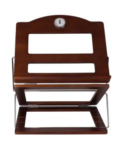 Oak Wood Table Top Shtender With Clock