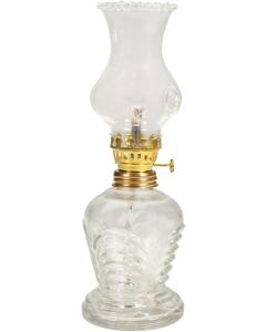 Shul Lamp - Gold Base with Round Glass