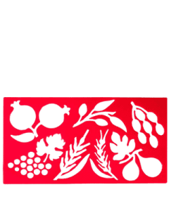 7 Spices Alphabet Stencil Small - Red  4.5 X 8"