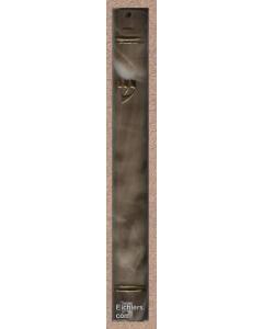 Mezuzah Plastic ''Tan Marble Look'' Waterproof - Assorted Sizes