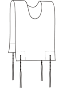 24" Tzitzis Chabad - Cotten