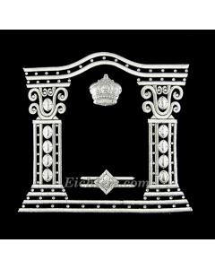 Talis and Tefilin Bag #200 Sterling Silver and Crystal