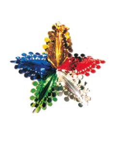 Foil Star Sukkah Decoration
