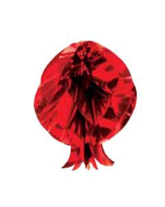 Foil Pomegranate (Rimon) Sukkah Decoration 12''
