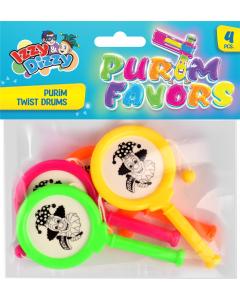 Mini Purim Assorted Twist Drums