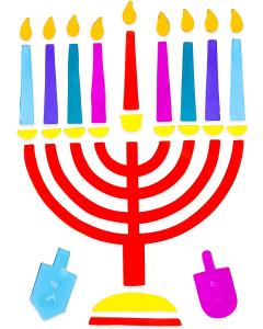 Menorah Window Gel