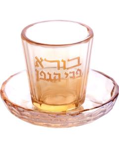 Crystal Kiddush Cup 7 cm without Stem