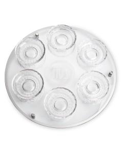 Glass & Crystal Passover Plate 40 cm