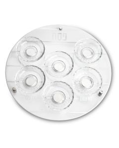 Glass & Crystal Passover Plate 40 cm