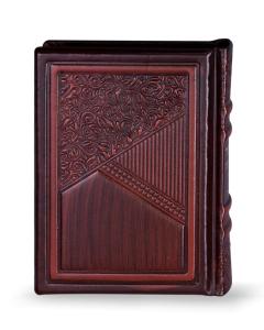 Leather Siddur Brown Ashkenaz - Aderet Series
