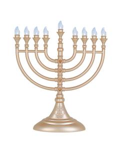LED Electric Menorah - Gold