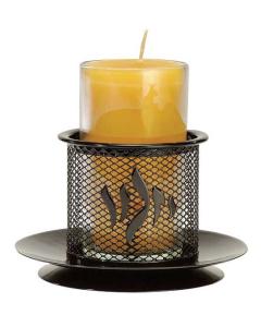 Black Iron Memorial Candle Holder