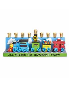 Whimsical Train Menorah