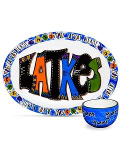 Latke Platter with Yum Dish