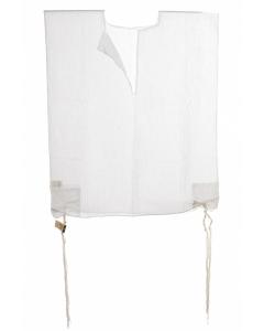 Cotton Tzitzis - V-Neck - Sefardi - Adult - Keter