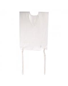 Wool Tzitzis - V-Neck - Ashkenaz - White Stripes - Adult - Keter