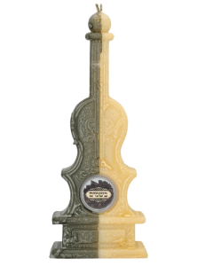 Violin Havdalah Candle With Besomim White Brown