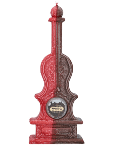 Violin Havdalah Candle With Besomim Red Brown