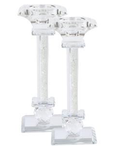 Crystal Candlesticks 7.5"