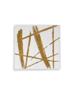 White Paper Napkins with Lines - 20 pieces