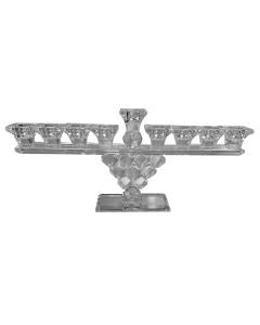 Crystal Menorah with Mirror Base