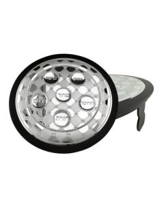 Wood & Silver Seder Plate With Legs