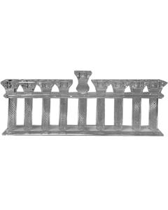 Crystal Menorah with Silver Design