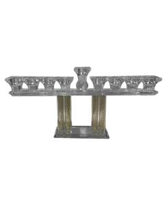 Crystal Menorah Gold Designed 6.5" x 15"