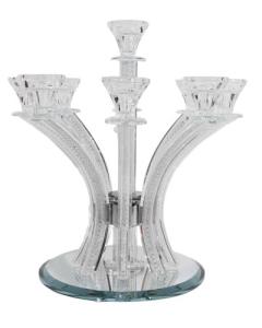 Crystal Candelabra Silver Filling - 9 Branch