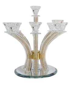 Crystal Candelabra Gold Filling - 9 Branch