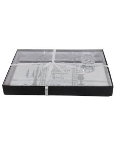 Glass Challah Board 14x10"