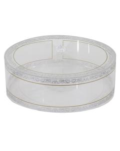 Acrylic Round Matzah Holder